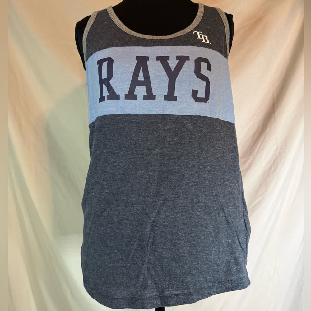 MLB Tampa Bay Rays Women's‎ Tank Top – Gray & Light Blue ⚾💙